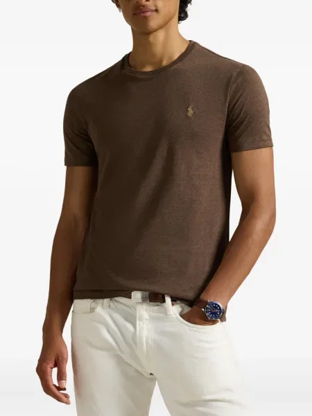 Dlouhá pruhovaná s límcem kšiltovka Polo Ralph Lauren modrá