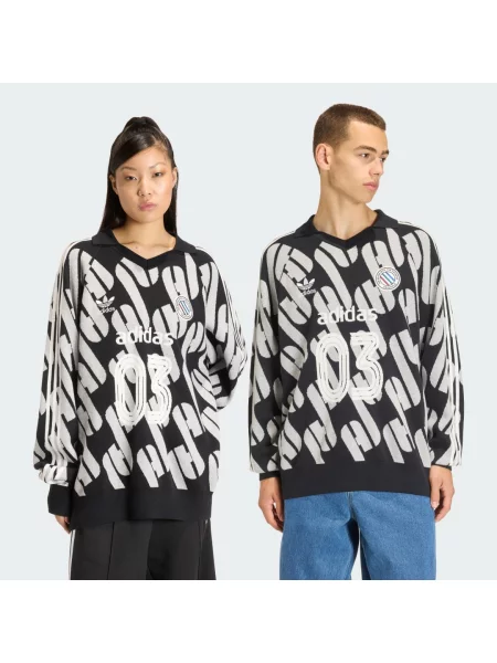 Sweatshirt adidas Adicolor Blokecore Polo Black XL czarna