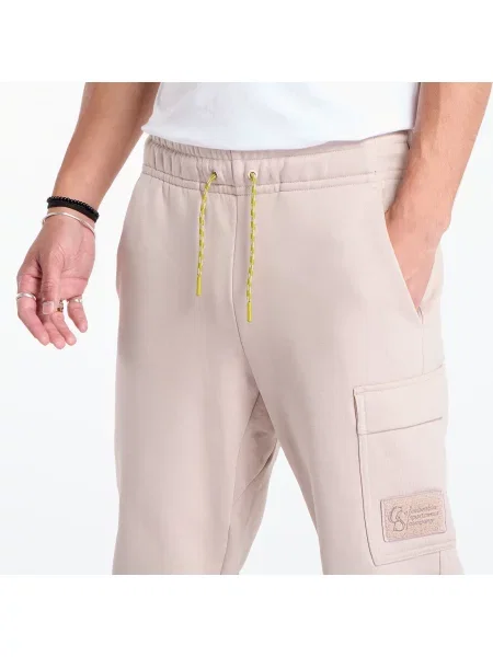 Спортен панталон Columbia Wallowa Fleece с изчистен дизайн бежово