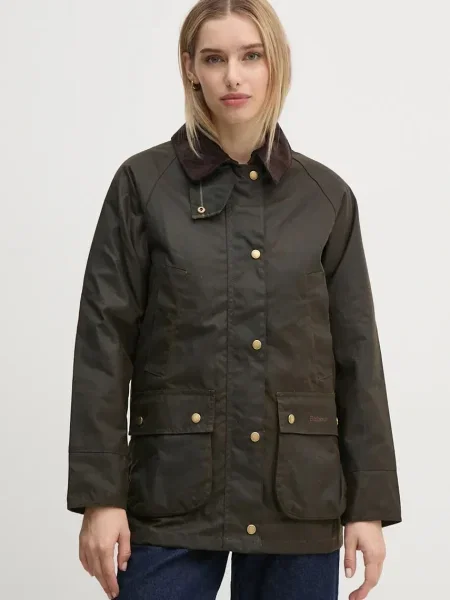 Barbour kurtka Acorn Wax Jacket przejściowa zielony