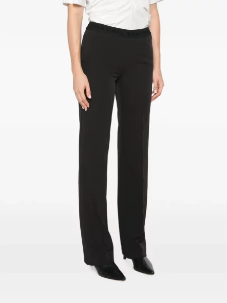 Pantaloni Ermanno Firenze cu autograf negru