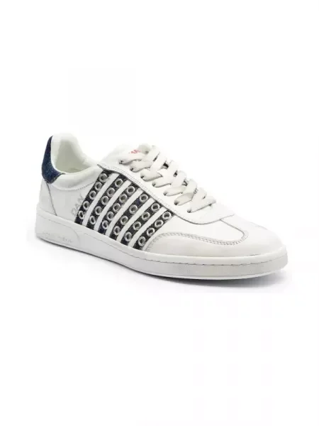 Bőr sneakers tornacipő Boxer fehér