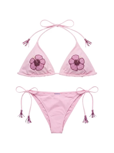 Bikini Mc2 Saint Barth cu model floral roz