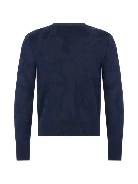 Kardigan Lauren Ralph Lauren s V-izrezom plava