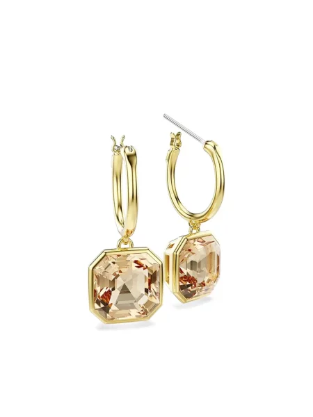 Auskarai Swarovski su kristalais auksinė