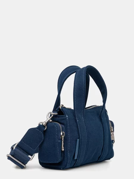 Calvin Klein Geantă Webbing Strap Canvas Pocket Bag albastru