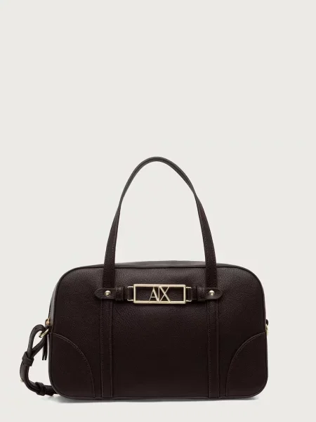 Armani Exchange geantă crossbody pentru femei cu imitație de piele maro