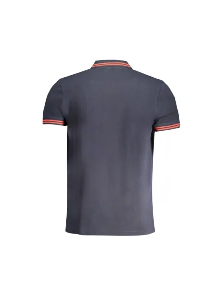 Krótka koszulka polo Cavalli Class niebieska