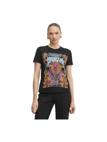 Koszulka Versace Jeans Couture brązowa
