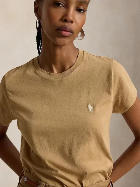 Polo Ralph Lauren тениска дамска от бежово