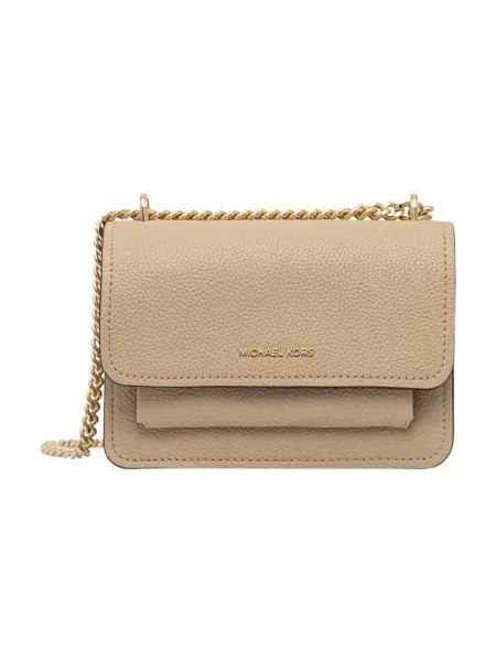 MICHAEL Michael Kors torebka skórzana beżowa