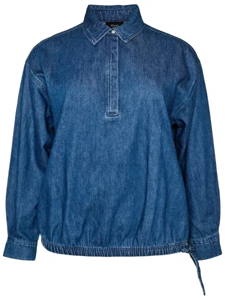Zizzi Bluză JENNA denim albastru