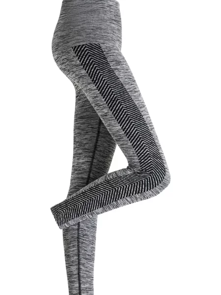 "Legginsy bezszwowe shape ""wyszczuplające brzuch"" silny stopień modelowania sylwetki" szare