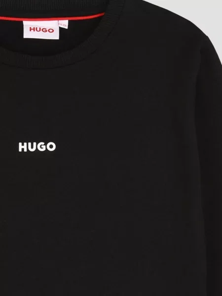 Дитячий Світшот HUGO Kids чорний