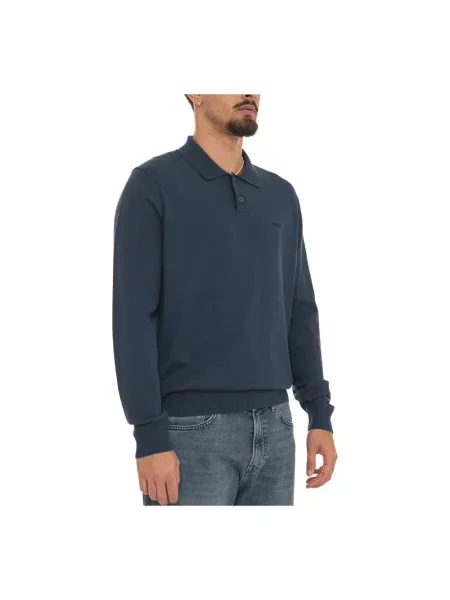 Bluza Hugo z długim rękawem niebieska