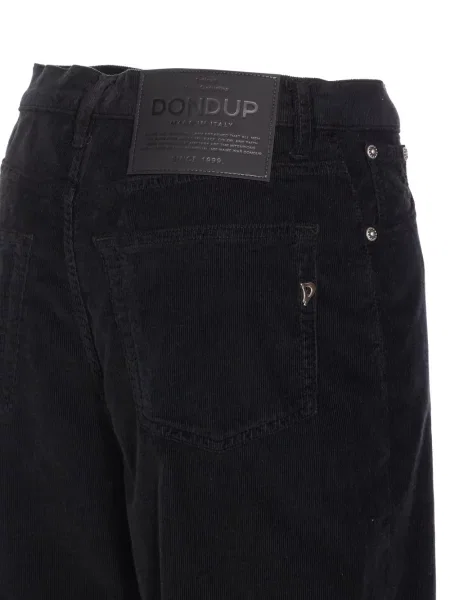 Blugi Dondup de catifea cord negru