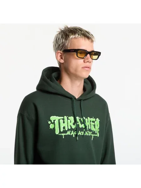 Hanorac cu glugă Thrasher verde