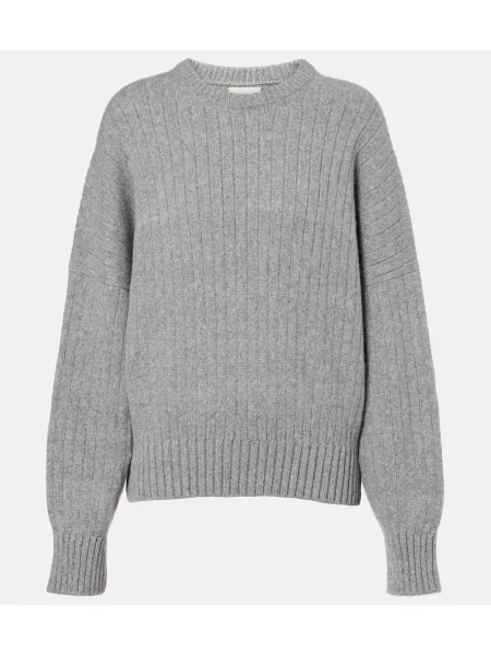 Pulover Khaite din cașmir gri