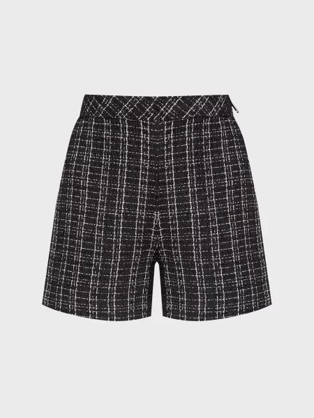 Твідові шорти Guess чорні