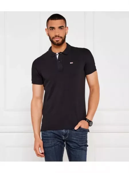 Tommy Jeans Tenisz póló fekete