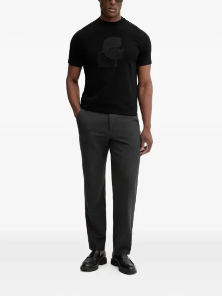 Tricou Karl Lagerfeld cu autograf negru