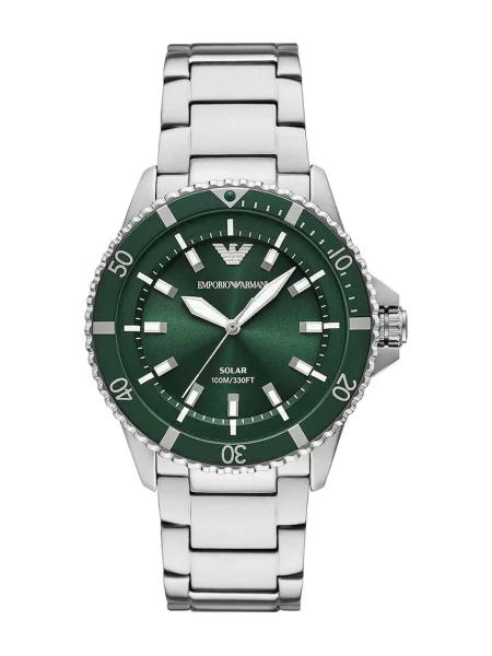 Ceas Emporio Armani World Explorer Argintiu verde