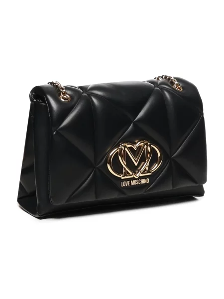 Pikowana torebka Love Moschino czarna