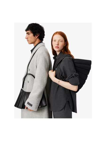 Lacoste torebka crossbody skórzana czarna