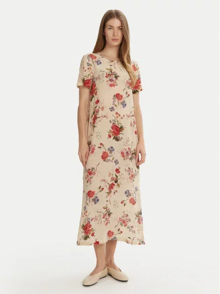 Letní šaty Weekend Max Mara béžové
