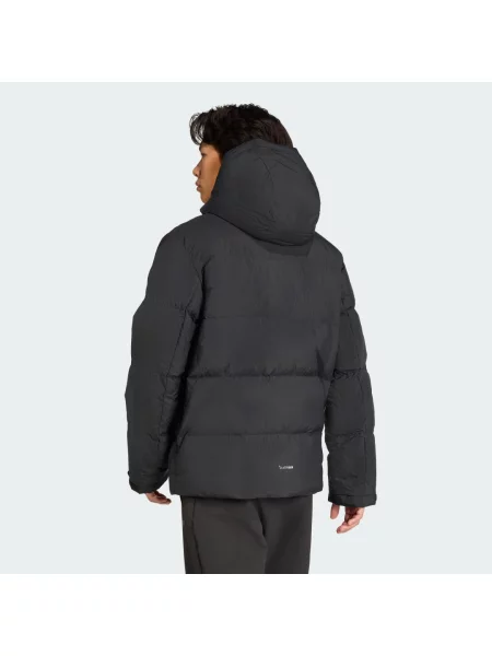 Péřová bunda Adidas černá