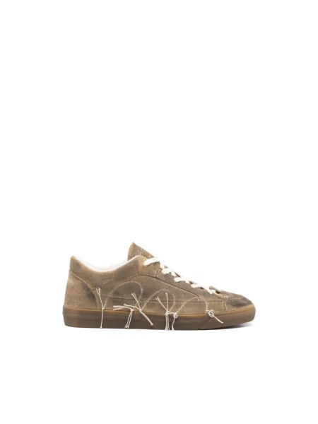 Sneakersy Santha skórzane brązowe