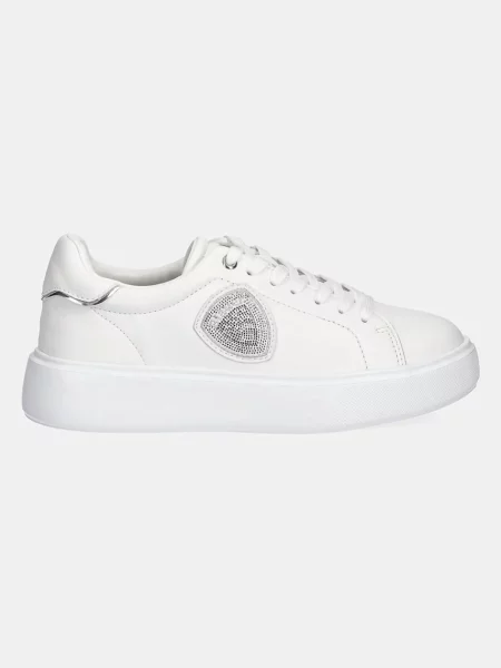 Sneakersy Blauer z dżetami białe