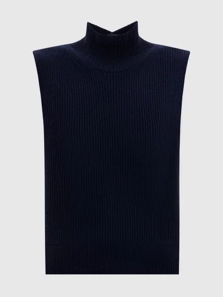 Жилет з вовни та кашеміру Dondup синій