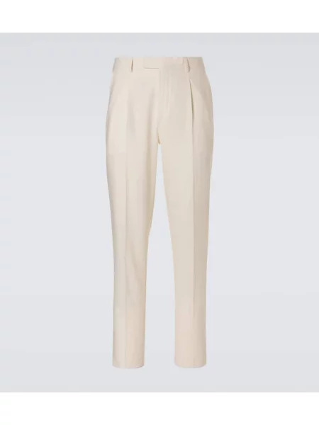 Pantaloni Zegna de in alb