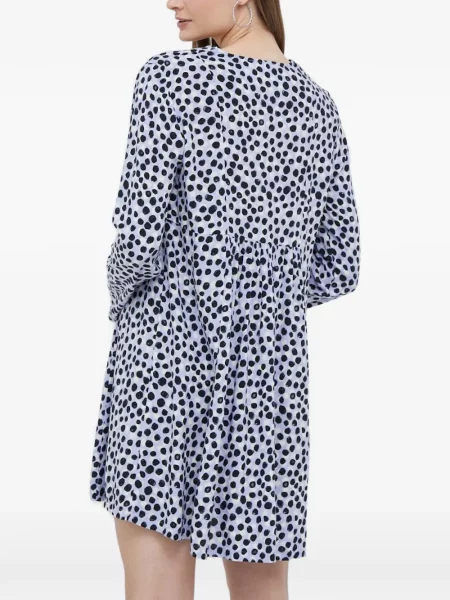 Rochie Benetton cu buline cu decolteu în V violet