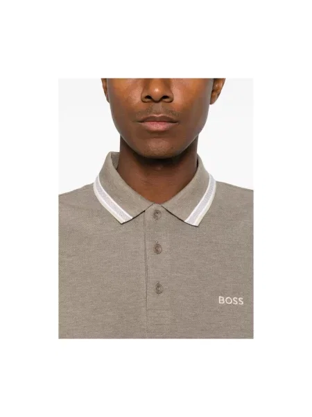 Koszulka polo Boss beżowa
