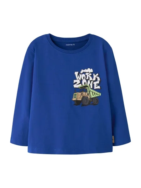 NAME IT Tricou NMMNAZARETH albastru / verde deschis / negru / natural alb