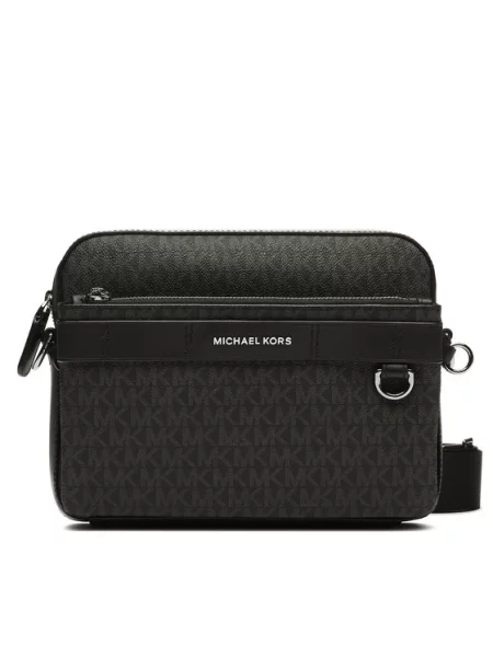 Michael Kors Torba za čez ramo siva srebrna črna