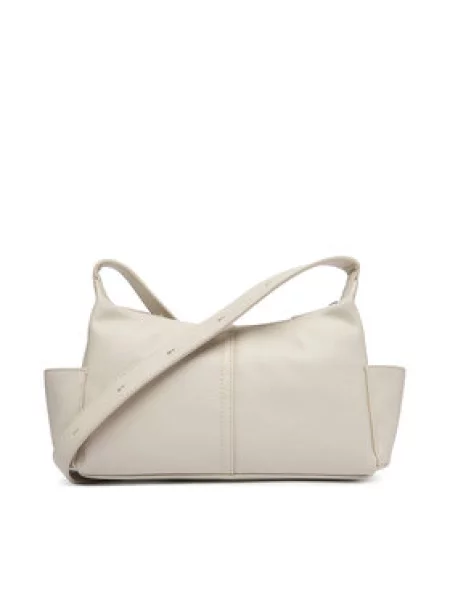 Calvin Klein Torbica Pockets Monologo Crossbody Krem bež