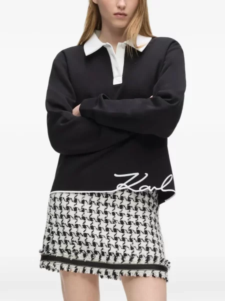 Tricou polo Karl Lagerfeld negru