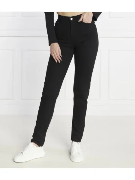Calvin Klein Jeans Blugi MOM JEAN | Mom Fit negru