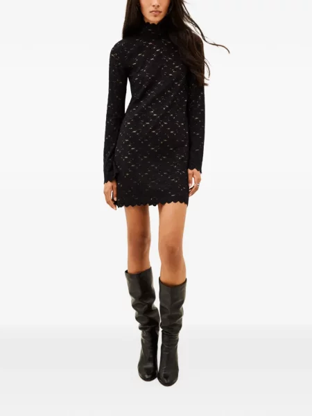 Rochie mini Ba&sh din dantelă negru