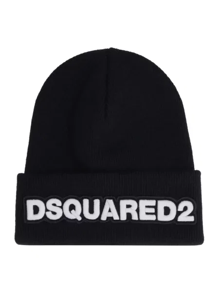 Czapka Dsquared2 wełniana czarna