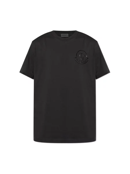 Koszulka Moncler z logo czarna