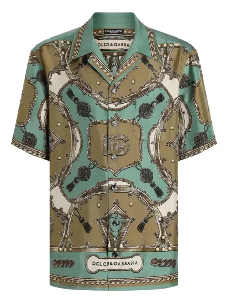 Grafic cămașă Dolce & Gabbana cu imagine verde