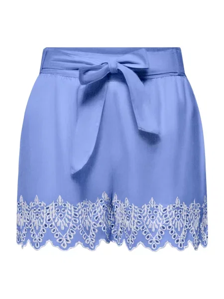 ONLY Pantaloni ONLTULUM albastru regal alb