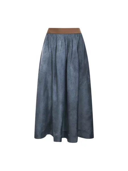 Spódnica Uma Wang z falbankami niebieska