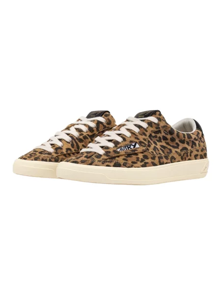 Sneakersy Autry brązowe