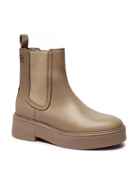 Tommy Hilfiger De piele ghete chelsea CHELSEA bej