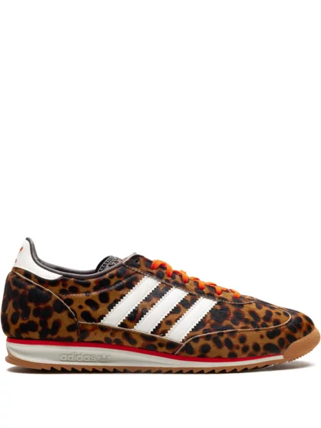 Δερμάτινα sneakers Adidas Samba με λεοπαρ μοτιβο από λουστρίνι λευκό